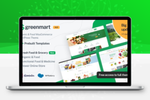 WordPress GreenMart主题 有机食品商城WooCommerce主题