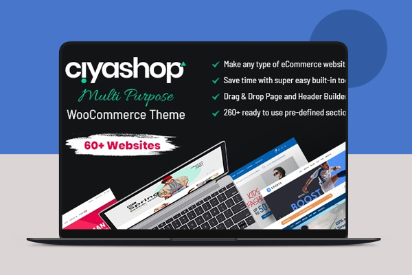 CiyaShop主题响应式多用途在线商店电子商务模板WORDPRESS主题
