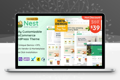 跨境电商主题Nest主题下载WooCommerce主题 WordPress杂货店