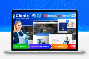 Clenix主题清洁公司保洁服务WordPress主题模板下载