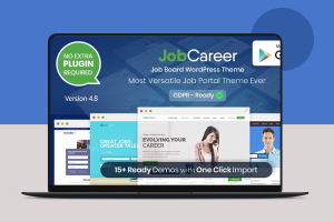 JobCareer主题求职招聘网站门户响应式WordPress主题外贸站模板