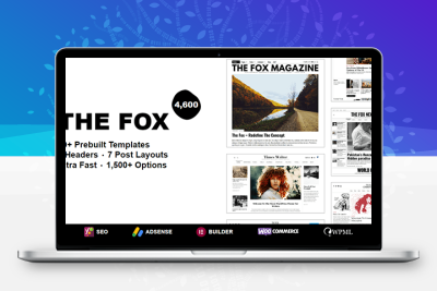 独立站外贸模板The Fox主题WordPress新闻杂志博客报纸主题下载