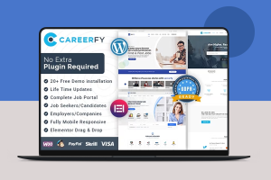 外贸独立站Careerfy主题招聘网站求职列表WordPress主题