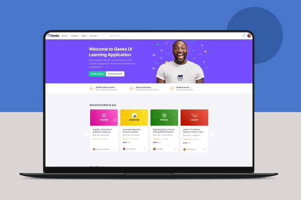 外贸建站教育培训Geeks主题WordPress在线学习网课主题下载