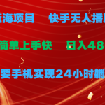 （9937期）蓝海项目，快手无人播剧，一天收益4800+，手机也能实现24小时躺赚，无脑…