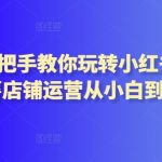 2024手把手教你玩转小红书店铺，红薯店铺运营从小白到大神