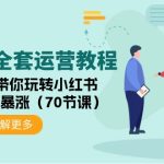 （9624期）小红书全套运营教程：手把手带你玩转小红书，让你流量暴涨（70节课）