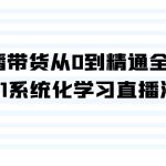 直播带货从0到精通全流程，0-1系统化学习直播流程（35节课）