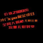 价值2980的CPA掘金项目大揭秘，号称当天收益200+，不见收益包赔双倍