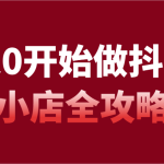 从0开始做抖音小店全攻略，抖音开店全步骤详细解说（54节课）