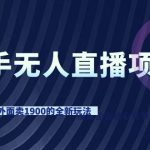 （9126期）快手无人直播项目，外面卖1900的全新玩法