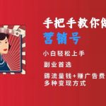 手把手教你做一个营销号，小白短视频创业首选，从做一个营销号开始，日入300+