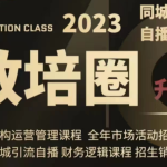 教培圈同城引流，教培运营体系课程（运营/管理/招生/引流全套课程）