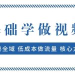0基础学做视频号：揭秘全域 低成本做流量 核心方法 快速出爆款 轻松变现