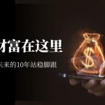 某收费文章《未来的财富在这里》能让你至少在未来的10年站稳脚跟