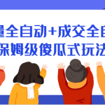 某付费文章：流量全自动+成交全自动保姆级傻瓜式玩法