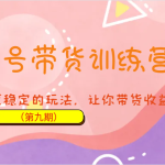 养生号带货训练营7.0（第九期），收益更稳定的玩法，让你带货收益爆炸！