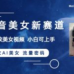 （8141期）抖音美女新赛道-漫改AI美女流量密码，5分钟制作视频，新手一周涨万粉