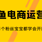 闲鱼电商运营课，让每个粉丝宝宝都学会开网店