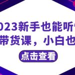 （8046期）2023新手也能听懂的直播带货课，小白也能听懂，20节完整