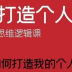 如何打造个人IP？这是一堂思维逻辑课“我该如何打造我的个人IP？”