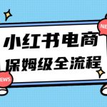 月入5w小红书掘金电商，11月最新玩法，实现弯道超车三天内出单，小白新手也能快速上手