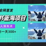 （7537期）全网首发，小红书蓝海项目，路人消失术，实测一天300+（教程+工具）