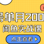 （7328期）咸鱼虚拟资料新模式，月入2w＋，可批量复制，单号一天50-60没问题 多号多撸