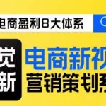 8大体系视觉篇·视觉做新，​电商新视觉营销策划系统课
