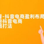 （7183期）老板必学-抖音电商-盈利布局，公开揭秘抖音电商全域布局打法