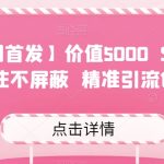 【全网首发】价值5000 Soul无限关注不屏蔽​精准引流创业粉