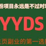 YYDS男粉项目永远是不过时玩法，主业副业的第一选择【揭秘】