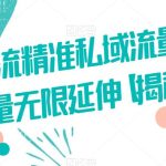 咸鱼引流精准私域流量成交流量无限延伸【揭秘】