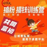 曲博夫搞粉搞钱.训续营，做“私域”光宗耀祖！但是你不是得先有粉丝吗？真正实战，全是细节