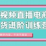 （6401期）短视频直播电商带货进阶训练营：实战教学内容，干货不废话！