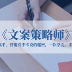（6252期）《文案策略师》文案高手，营销高手不说的秘密，一次学完，不走弯路