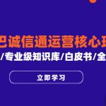 （6221期）阿里巴巴诚信通运营核心玩法课程，1688/专业级知识库/白皮书/全攻略