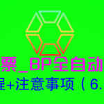 （6187期）大麦抢票_BP全自动抢购软_操作教程+注意事项（6.14更新）