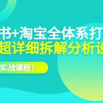 （6172期）小红书+淘宝·全体系打造，流程超详细拆解分析设计，82节实战课程！