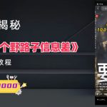 （6135期）1000个野路子信息差保姆式教程-单日变现3000+的玩法解密