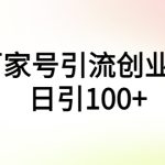 （5994期）百家号引流创业粉日引100+有手机电脑就可以操作！