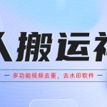 （5945期）懒人搬运神器，多功能视频去重，去水印软件手机版app