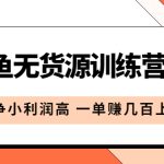 （5828期）闲鱼无货源训练营3.0：竞争小利润高 一单赚几百上千（教程+手册）第3次更新