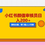 （5698期）人人能做的小红书美女审核员，每天看帅哥美女就能日入200+外面收费1280