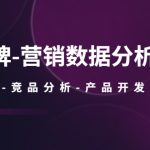 （5565期）品牌-营销数据分析课，行业洞察-竞品分析-产品开发-爆品打造