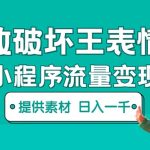 （5523期）无敌破坏王动画表情包流量变现：一条视频赚几千几万（教程+素材）