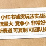 （5291期）小红书铺货玩法实战课，流量大 竞争小 非常好做 新赛道 可复制 可团队操作