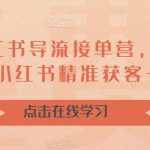 16天小红书导流接单营，教你引爆流量，在小红书精准获客+转化成交