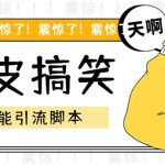 （5176期）【引流必备】最新皮皮搞笑全功能引流 解放双手自动引流【脚本+教程】