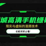 （4925期）同城高清手机绿幕，直播间现实与虚拟的混搭技术，老板商家必看！